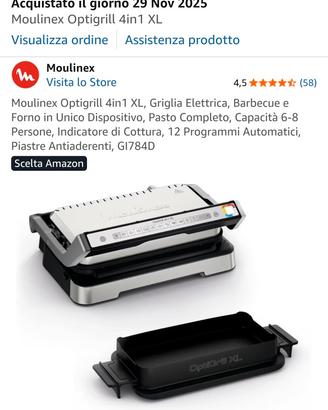 Moulinex Optigrill 4in1 XL, Griglia Elettrica