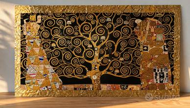 Quadro decorativo stile Klimt – Albero della Vita
