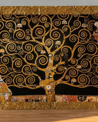 Quadro decorativo stile Klimt – Albero della Vita