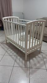 Lettino per neonati + Materasso + Paracolpi 