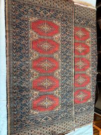 Coppia Tappeti Orientali Turcomanni (124x63cm)