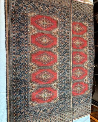 Coppia Tappeti Orientali Turcomanni (124x63cm)