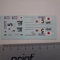 decal ad acqua modellino 1/43 audi r8 24h le mans