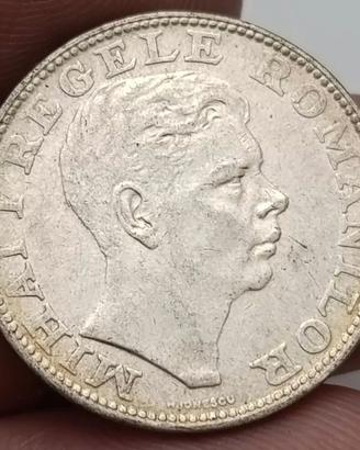 Moneta estera argento Romania Mihai I 1942