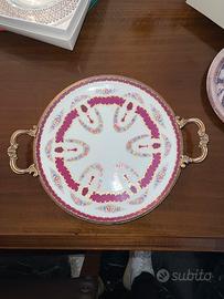 Piatto handmade A.C.F. in porcellana Limoges