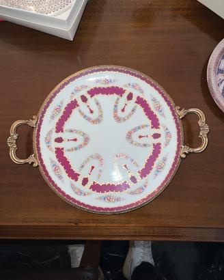 Piatto handmade A.C.F. in porcellana Limoges