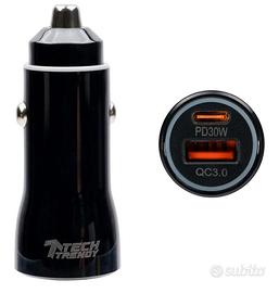 Caricatore Auto USB-C 65W – 3 Porte, Ricarica Rapi