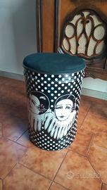 Pierrot latta vintage sgabello contenitore pouf