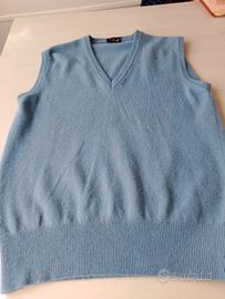 Pullover uomo azzurro nuovo