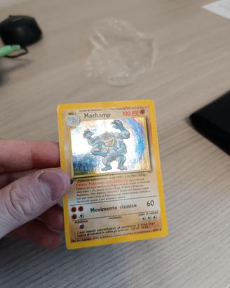 Carta Pokémon Machamp olografico 1° ed