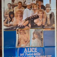 Manifesto del cinema XXX anni '80 Alice nel paese