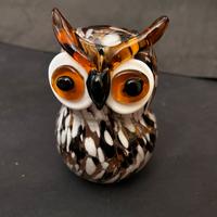 Civetta in vetro di Murano