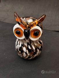 Civetta in vetro di Murano