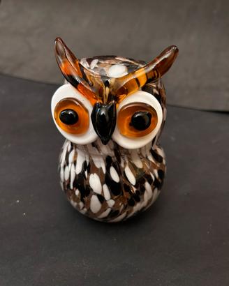 Civetta in vetro di Murano