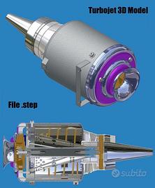 Progetto 3D Turbo jet Turbina aereo RC manuale pdf