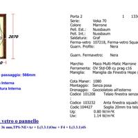 Porta finestra e infissi
