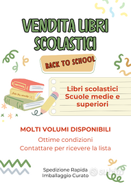 Libri scolastici usati – Scuole medie e superiori