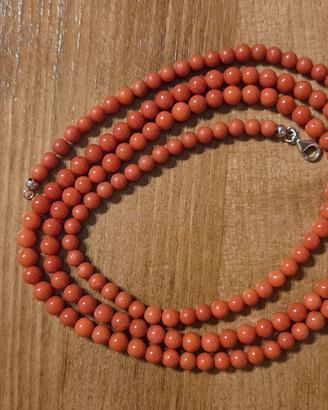 Collana di corallo  vero 