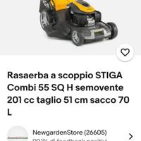 stiga combi trazione scarico laterale taglio 55