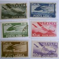 Serie completa posta aerea - 1 ottobre 1947