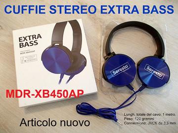 Cuffie stereo EXTRA BASS MDR-XB45AP headphones BLU