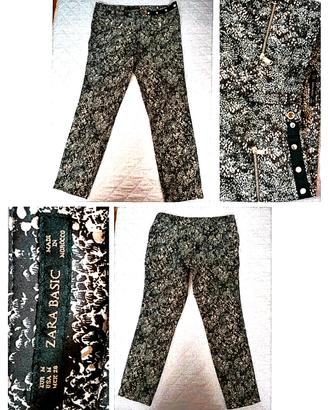 Pantalone skinny 100% cotone fresco fantasia