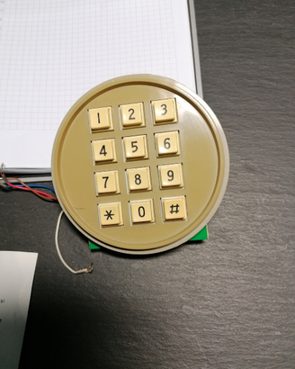 Tastiera telefonica d'epoca