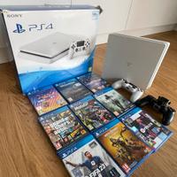 PS4 500 GB bianca + 2 Controller + 10 Giochi