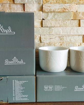 set cocotte nuovo porcellana bianca Rosenthal