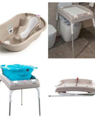 Vasca con cavalletto e fasciatoio OK Baby