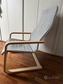 Poltrona Ikea Grigio Chiaro