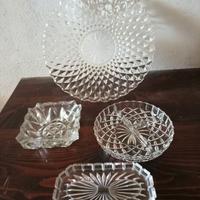 Set Completo di 4 Pezzi in Cristallo Molato