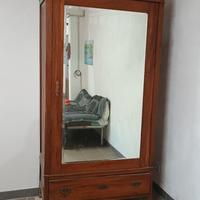 armadio a specchio noce americano 