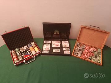 VALIGETTE FICHES POKER LEGNO ALLUMINIO