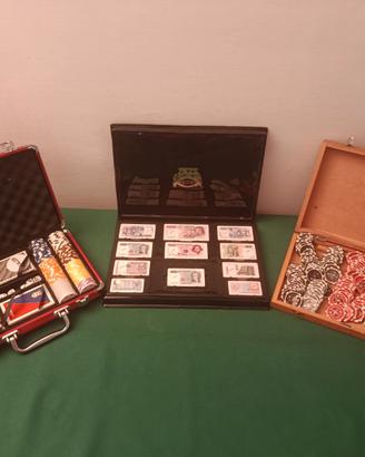 VALIGETTE FICHES POKER LEGNO ALLUMINIO