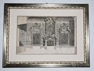 Stampa Antica Cornice Paul Decker 1711