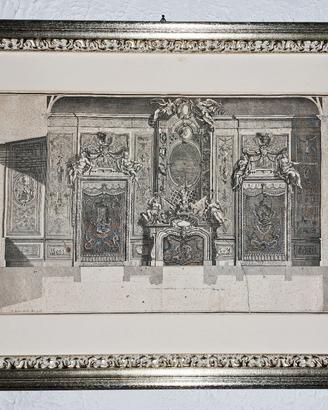 Stampa Antica Cornice Paul Decker 1711