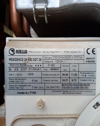 🔥 Caldaia Riello Residence 24 KIS DGT 3S –