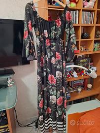 Vestito lungo floreale Artigli