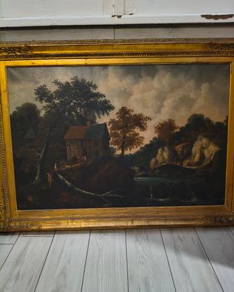 quadro con cornice dorata