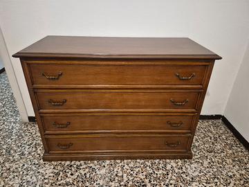 cassettiera in legno massello antiquariato vintage