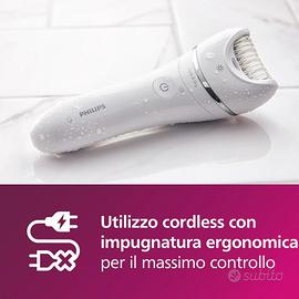 Epilatore wet dry cordless gambe corpo 6 accessori