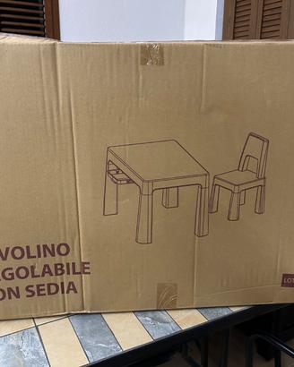 Sedia e tavolo da gioco per bambini