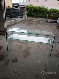Console Ingresso Svuota tasche  Cristallo Curvato