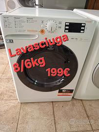 Lavasciuga indesit 8/6kg inverter 1200 giri