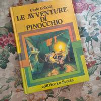 libro Le avventure di Pinocchio vintage 