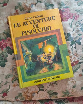 libro Le avventure di Pinocchio vintage 