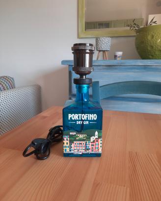 Lampada artigianale bottiglia Portofino Dry Gin