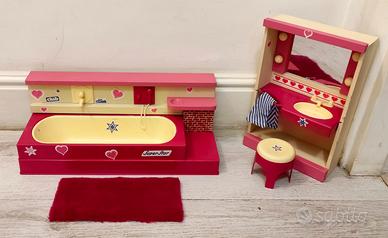 Sala da bagno BarbieSuperStar anni 70-80 Mattel V