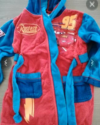 accappatoio bambino CARS 4 anni